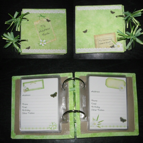 Address Book - green