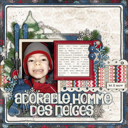 Adorable Homme des Neiges