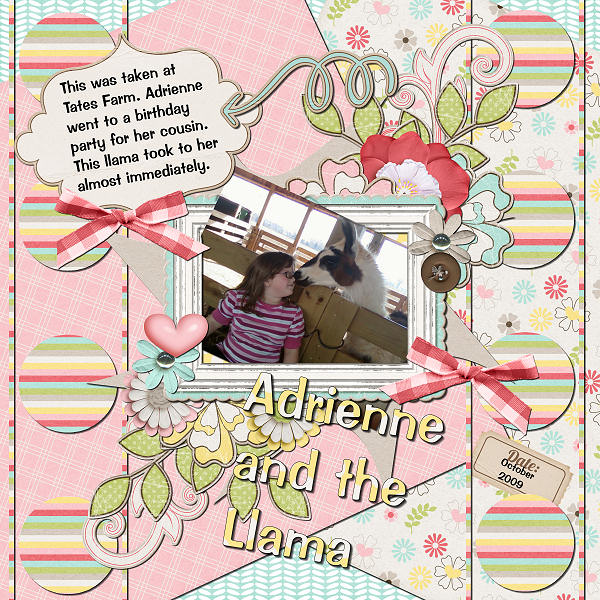 Adrienne and the Llama