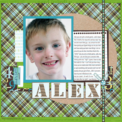 Alex, smarty pants