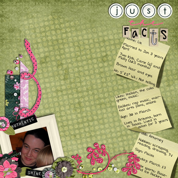 All About Me: Just the Facts