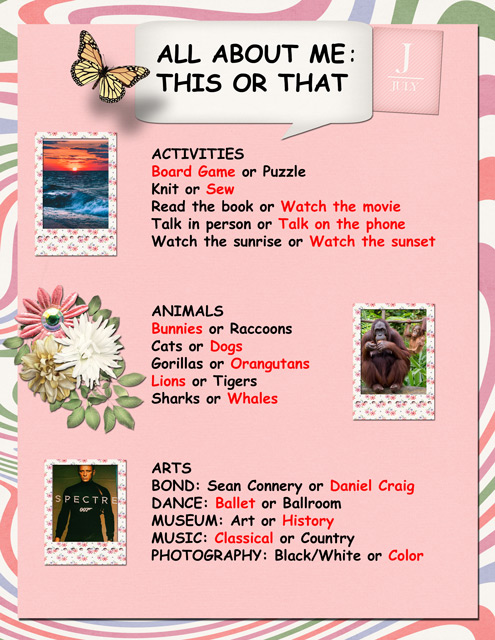 All About Me: This or That