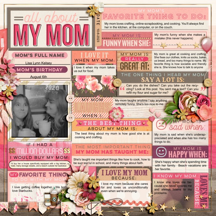 All about my Mom by Kaitlyn - 2023