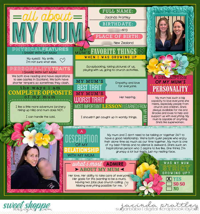 All about my Mum 1