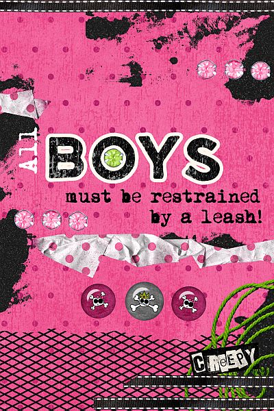 All Boys Must Be Restrained By A Leash