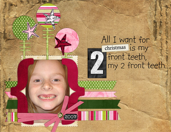 All I Want for Christmas is my 2 Front Teeth...