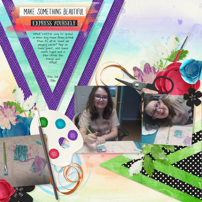 Ally making Altered Playing Cards