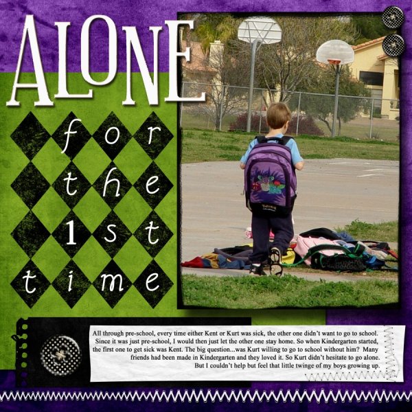 ALONE for the 1st time