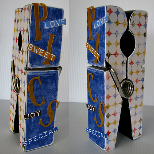Altered Desktop Clothespin