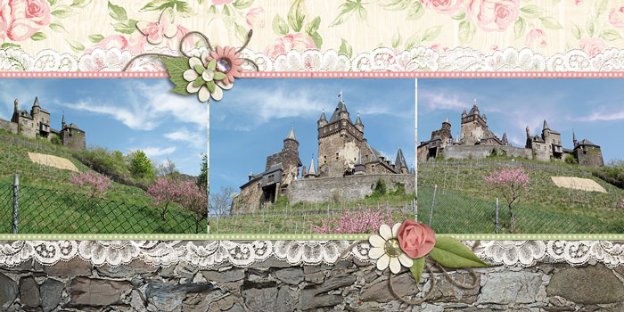 Ancient walls, fresh flowers