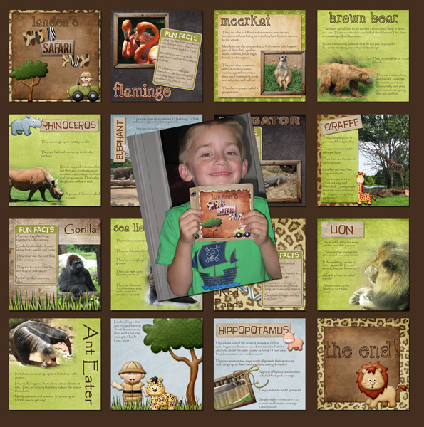 Animal Journal Paper bag book
