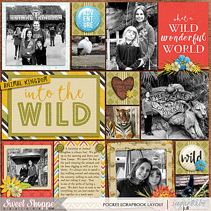 Animal Kingdom - Pocket Scrapbook