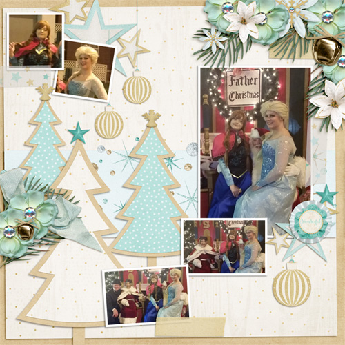 Anna & Elso Visit Santa 2015