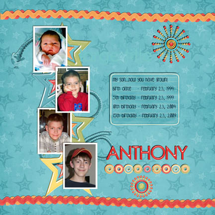 Anthony ... my son ... how you've grown!