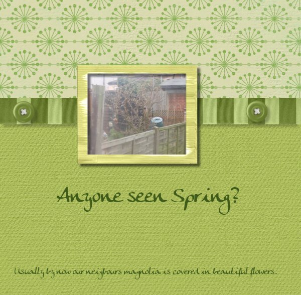 Anyone seen Spring?
