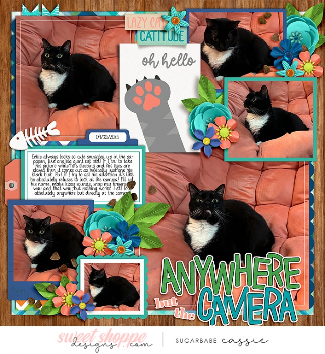 Anywhere but the camera