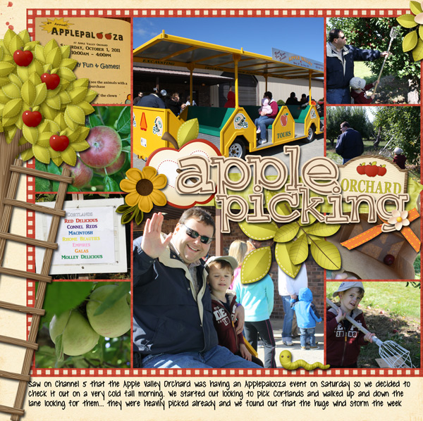 Apple Picking, left page