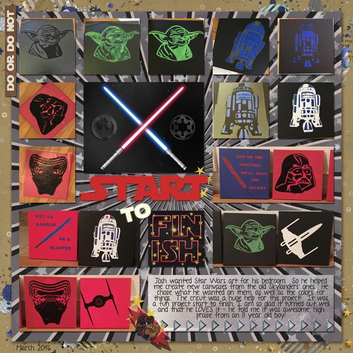 April BINGO #24 Starting & Finishing