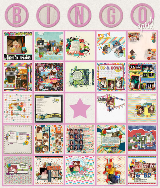 April Bingo Card