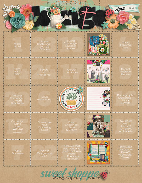 April Bingo Card