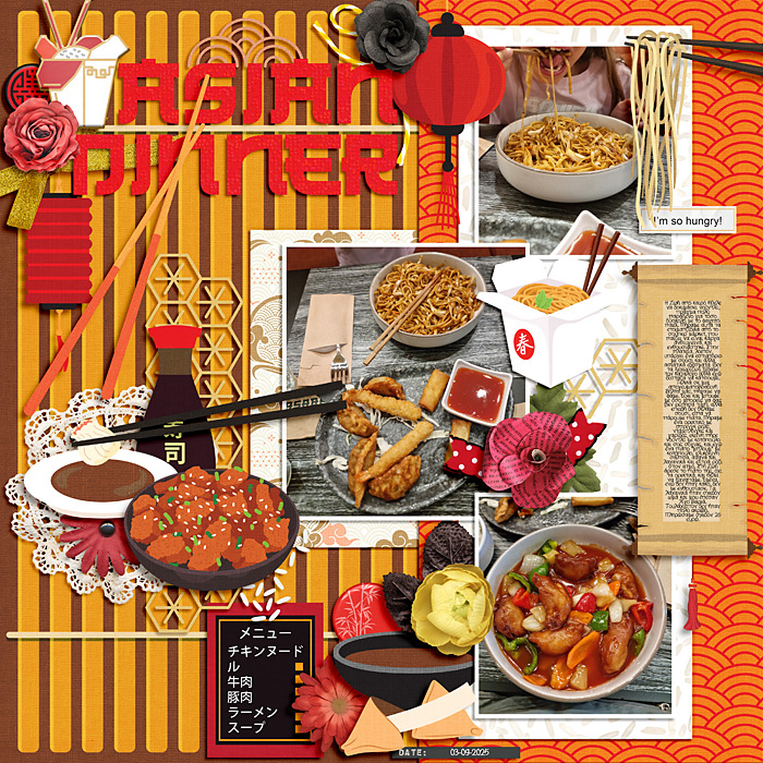 Asian dinner