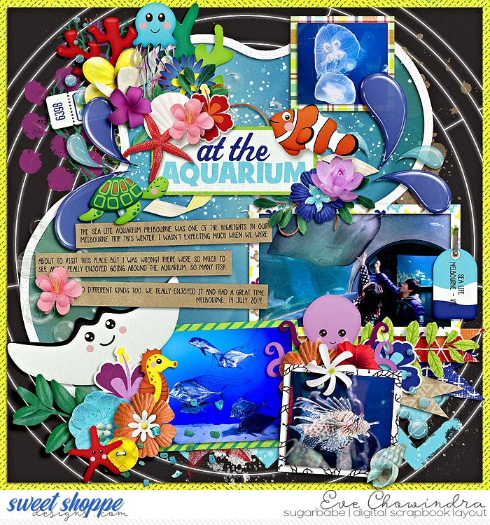 at the aquarium