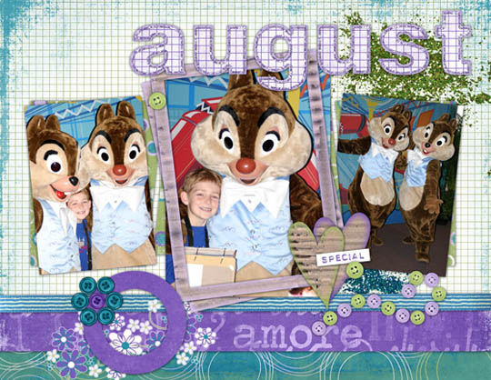 August - Disney calendar