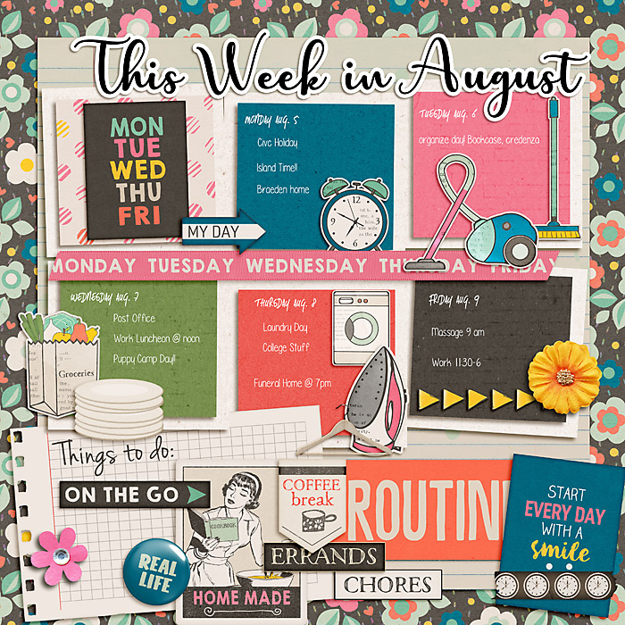 August Passport Challenge 5 List: Schedule
