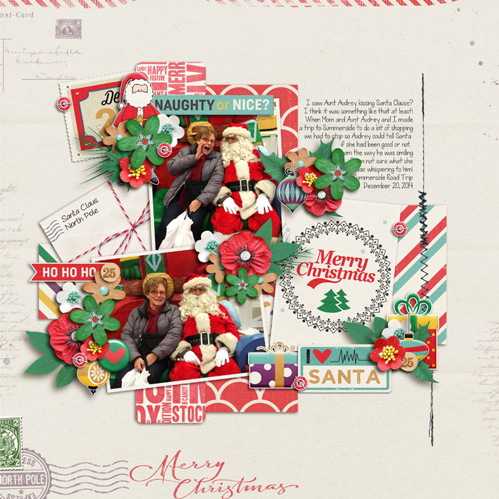 Aunt Audrey and Santa