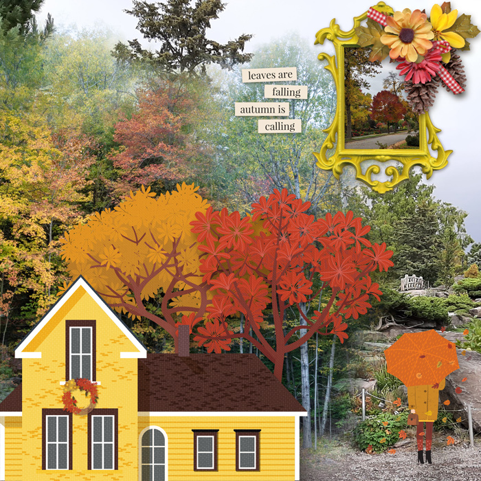 Autumn day composition