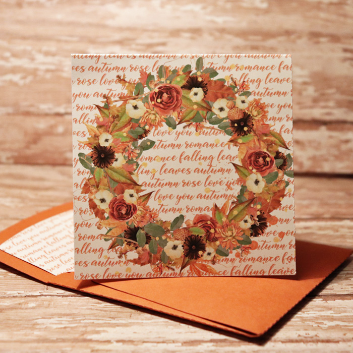 Autumn Wreath Card