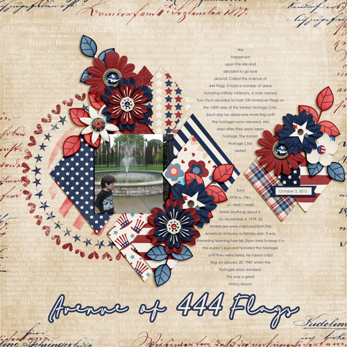 Avenue of 444 Flags August 2018 bingo #7