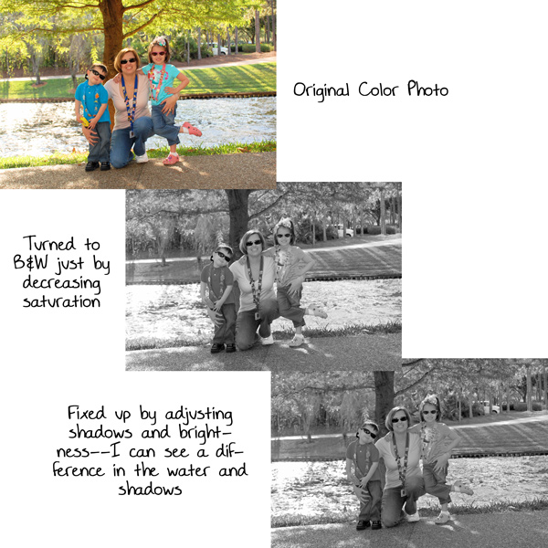 B&W Photo Adjustments