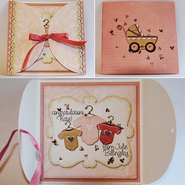 baby girl congrats  {My first card}