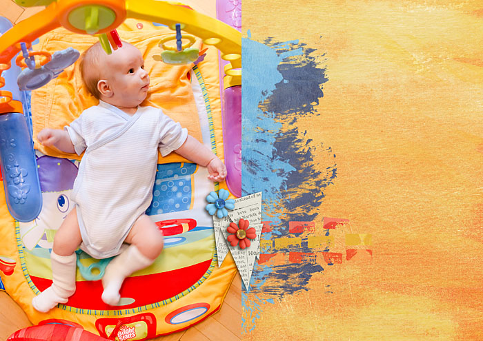Baby playing