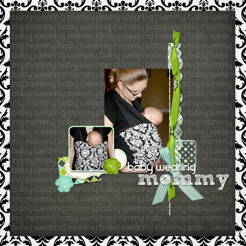 Baby wearing mommy