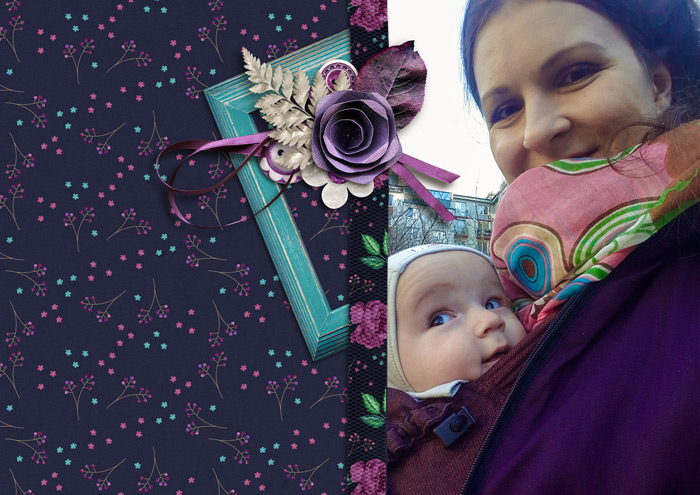 Babywearing selfie