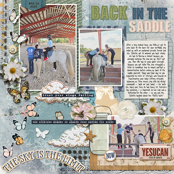 back in the saddle