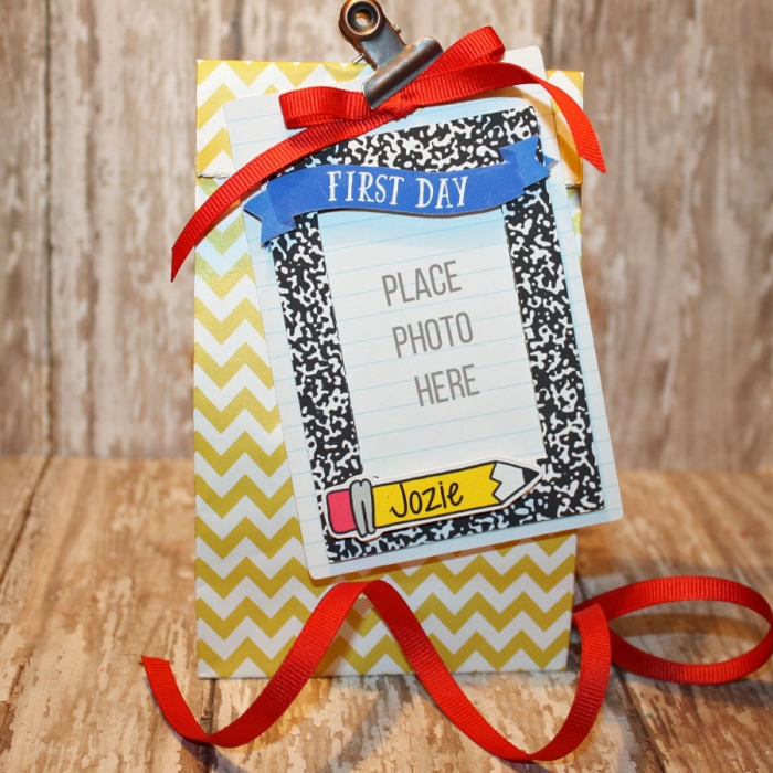 Back to School First Day photo holder