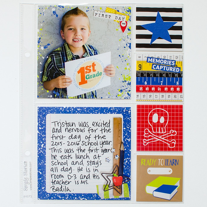 Back To School Hybrid Pocket Page