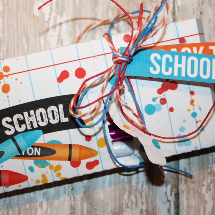 Back to School Pencil Box with tear tab