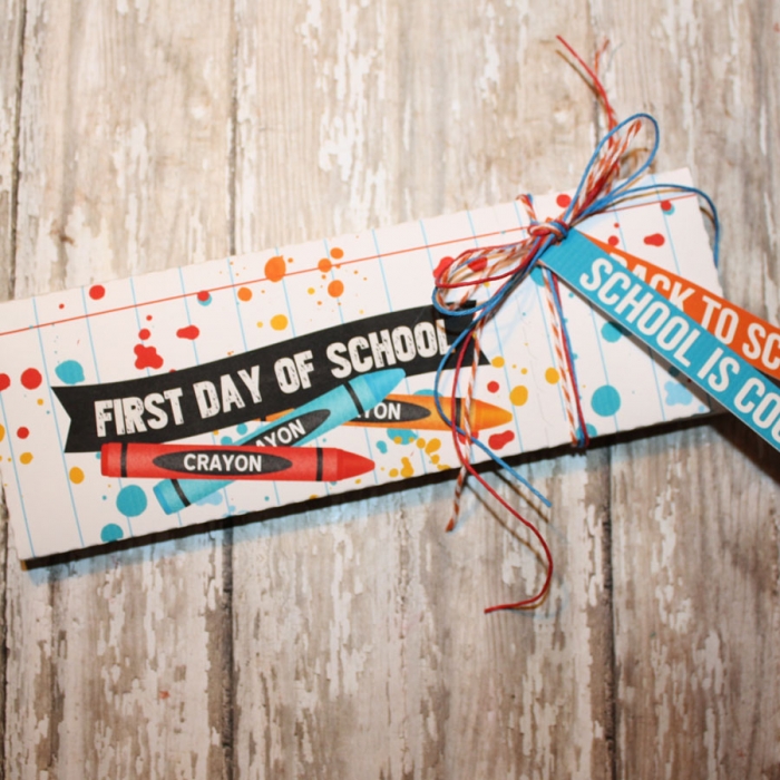 Back to School Pencil Box with tear tab