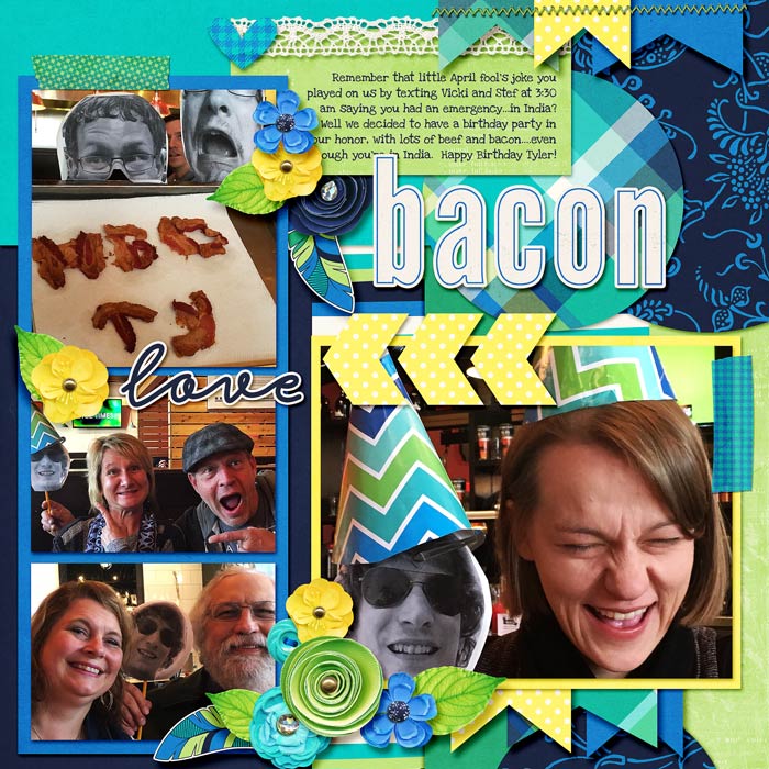 Bacon Birthday L Bingo 2 - feathers