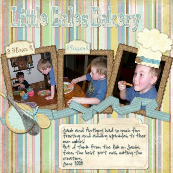 Baking cookies with the kiddos