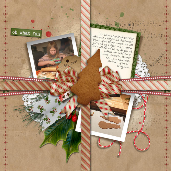 Baking gingerbread cookies