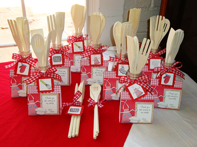 Baking Party Invites and Favors