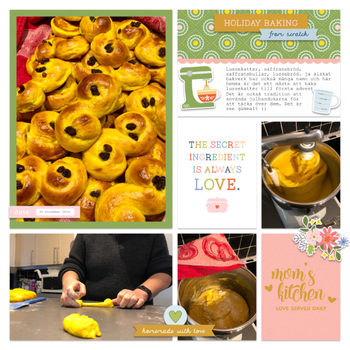 Baking saffron buns