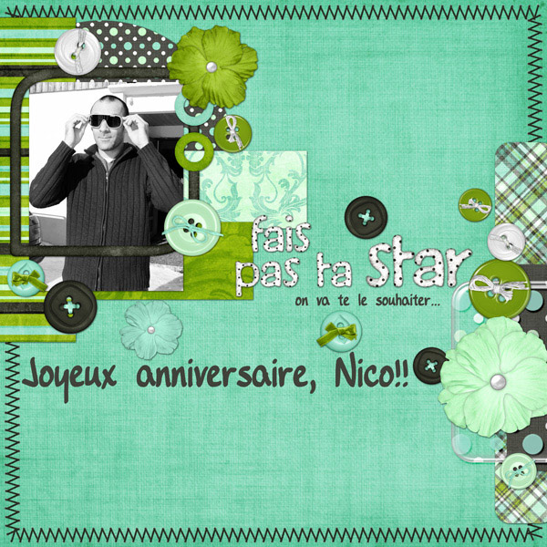 B'day card for my cousin Nicolas