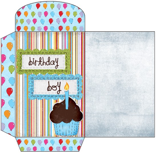 bday mini envelope