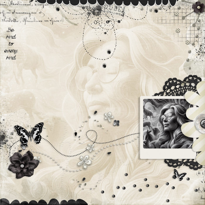 Be kind to every Kind ....my wish for next year (Monochromatic)